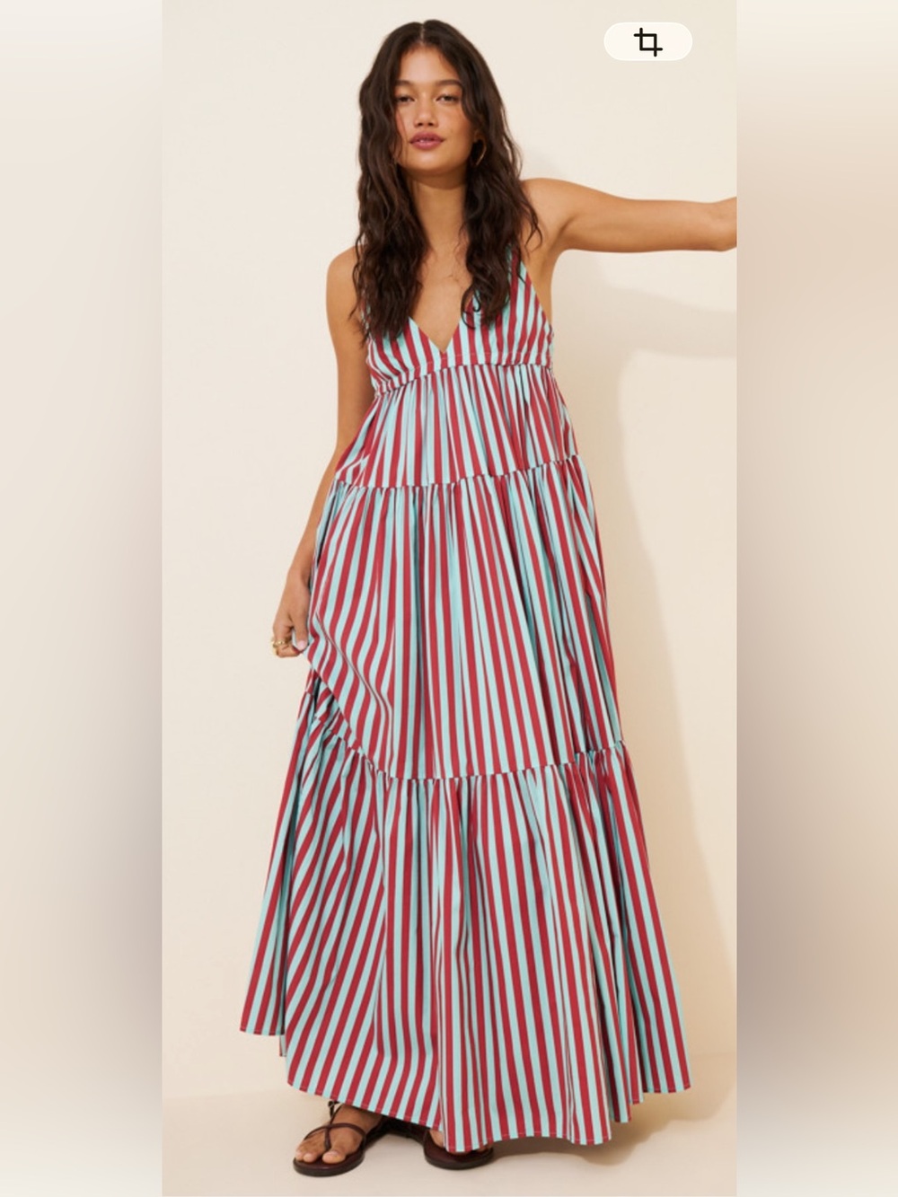 NWOT Simon Miller size S Romi poplin maxi dress in stripe